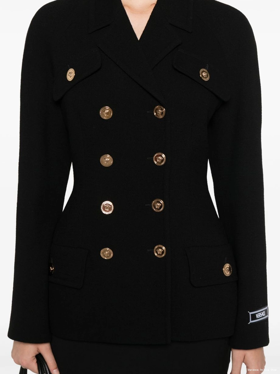 Cheap blazer Women Medusa-motif Versace crepe 0815
